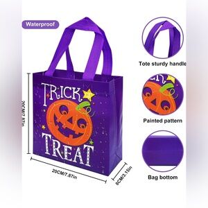 Purple Trick or Treat Tote Bag